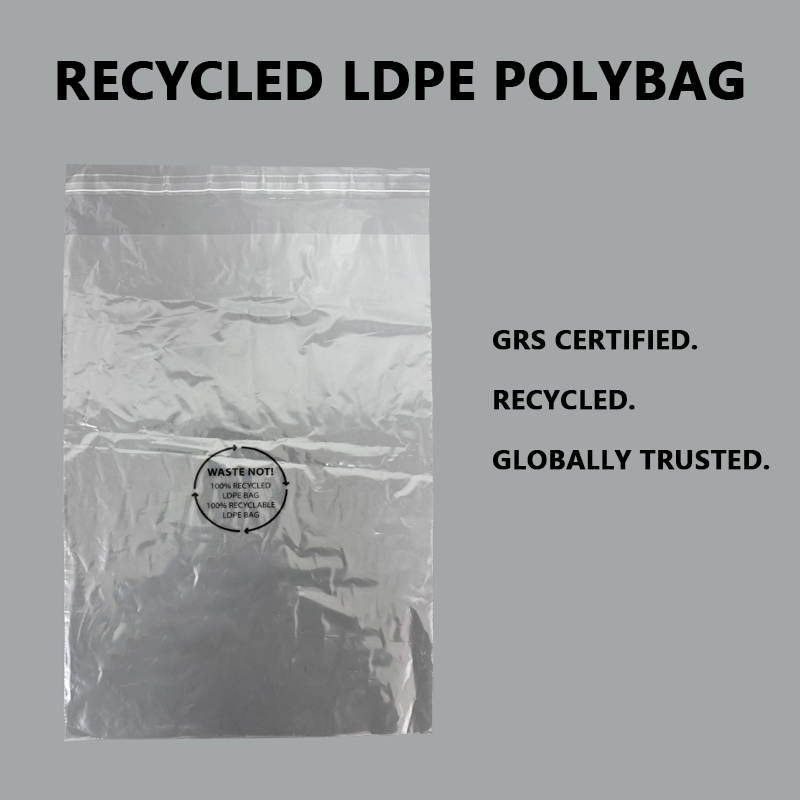 GRS 인증 재활용 LDPE 폴리 백