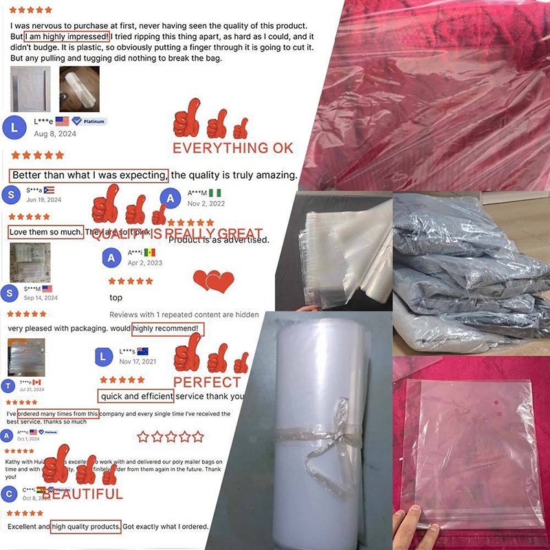 GRS certified recycled poly mailer bags